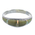 Turquoise Opal Inlay Southwest Sterling Silver Ring Size 8-1/4 RX57247